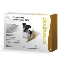 СТРОНГХОЛД 0,5МЛ.(60МГ.) СЕЛАМЕКТИН 12% Д/СОБАК ОТ 5,1-10КГ. №3 (ВЕТ.)