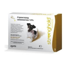 СТРОНГХОЛД 0,5МЛ.(60МГ.) СЕЛАМЕКТИН 12% Д/СОБАК ОТ 5,1-10КГ. №3 (ВЕТ.)