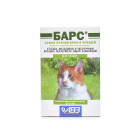 БАРС КАПЛИ П/БЛОХ/КЛЕЩЕЙ Д/КОШЕК №3 (ВЕТ.)
