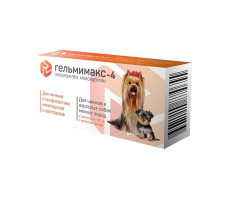 ГЕЛЬМИМАКС-4 Д/ЩЕНКОВ И ВЗРОСЛЫХ СОБАК МЕЛК.ПОРОД 120МГ. №2 ТАБ. (ВЕТ.)