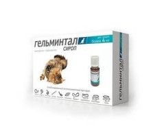ГЕЛЬМИНТАЛ СИРОП Д/КОШЕК БОЛЕЕ 4КГ. 5МЛ. (ВЕТ.)