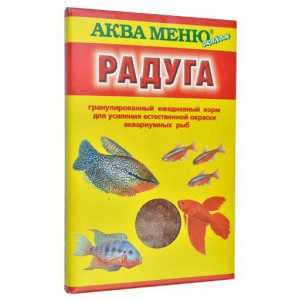 АКВА-МЕНЮ КОРМ Д/РЫБОК РАДУГА 25Г. ГРАН. ПАК. (ВЕТ.)