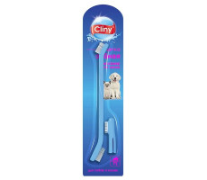 КЛИНИ ЗУБ.ЩЕТКА Д/СОБАК/КОШЕК+МАССАЖЕР Д/ДЕСЕН (ВЕТ.)