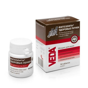 ВЕДА ФИТОЭЛИТА ЗДОРОВЫЕ ПОЧКИ Д/КОШЕК И СОБАК №50 ТАБ. (ВЕТ.) [VEDA]
