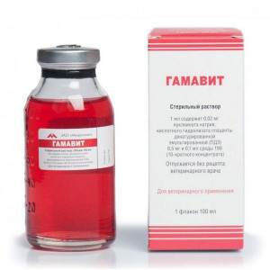 ГАМАВИТ 100МЛ. №1 ФЛ. (ВЕТ.) ГАМАВИТ 100МЛ. №1 ФЛ. (ВЕТ.)