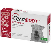 СЕЛАФОРТ 120МГ/1МЛ. №1 Р-Р Д/НАРУЖ.ПРИМ. Д/СОБАК (ВЕТ.)