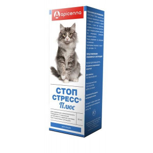 АПИЦЕННА СТОП-СТРЕСС ПЛЮС Д/КОШЕК 30МЛ. КАПЛИ (ВЕТ.) [APISENNA]