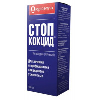 АПИЦЕННА СТОП-КОКЦИД 100МЛ. №1 СУСП. Д/ПРИЕМА ВНУТРЬ ФЛ. (ВЕТ.) [APISENNA]