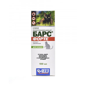 БАРС ФОРТЕ СПРЕЙ Д/КОШЕК 100МЛ. (ВЕТ.)