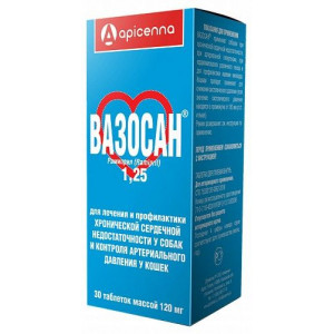 АПИЦЕННА ВАЗОСАН 1,25МГ. №30 ТАБ. (ВЕТ.) [APICENNA]