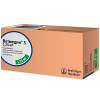 ВЕТМЕДИН S 1,25МГ. №50 ТАБ. (ВЕТ.)
