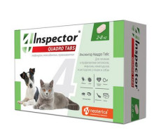 ИНСПЕКТОР КВАДРО ТАБС Д/КОШЕК И СОБАК 2-8КГ. №4 (ВЕТ.)