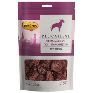 МНЯМС ЛАКОМСТВО Д/СОБАК ФИЛЕ МИНЬОН ПО-ФЛАМАНДСКИ 75Г. (ВЕТ.) МНЯМС ЛАКОМСТВО Д/СОБАК ФИЛЕ МИНЬОН ПО-ФЛАМАНДСКИ 75Г. (ВЕТ.)