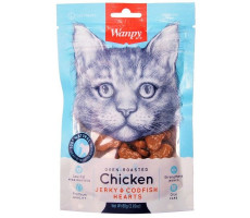 ВЕНПИ КЭТ ЛАКОМСТВО Д/КОШЕК СЕРДЕЧКИ КУРИЦА+ТРЕСКА 80Г. (ВЕТ.) [WANPY CAT]