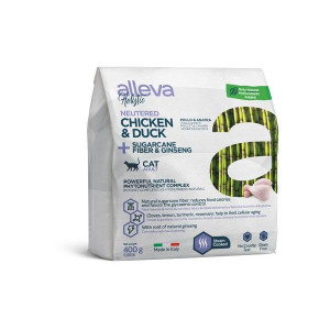 АЛЛЕВА ХОЛИСТИК КОРМ СТЕРИЛ. КОТОВ И КОШЕК КУРИЦА+УТКА 0,4КГ. (ВЕТ.) [ALLEVA]