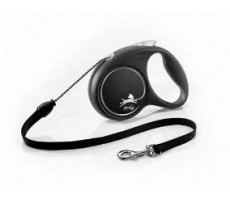 ФЛЕКСИ РУЛЕТКА БЛЭК ДЕЗАЙН ДО 20КГ. 5М. Р.M ТРОС СЕРЕБРО (ВЕТ.) [FLEXI]