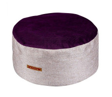 КСОДИ ЛЕЖАК-ПУФ РЕЛАКС ФЛОК ФИОЛЕТ. №2 Р.75Х75Х25 /АРТ.02922-2/ (ВЕТ.) [XODY]