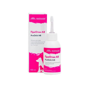 ПРЕОТИК AB ЛОСЬОН Д/УШЕЙ 100МЛ. (ВЕТ.) ПРЕОТИК AB ЛОСЬОН Д/УШЕЙ 100МЛ. (ВЕТ.)