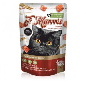 СЕКРЕТ ФО ПЕТС Ф.МУРРРИС ПАУЧ Д/КОШЕК ГОВЯДИНА В СОУСЕ 85Г. (ВЕТ.) [SECRET FOR PETS F.MYRRRIS]