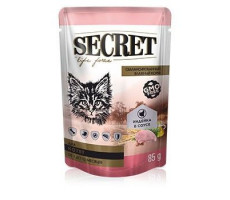 СЕКРЕТ ФО ПЕТС ЛАЙФ ФОРС ПАУЧ Д/КОТЯТ КУСОЧКИ В СОУСЕ С ИНДЕЙКОЙ 85Г. (ВЕТ.) [SECRET FOR PETS LIFE FORCE]