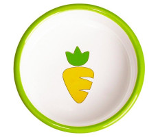 МР.КРАНЧ МИСКА КЕРАМИЧ. Д/ГРЫЗУНОВ ЗЕЛ. С МОРКОВЬЮ 70МЛ. (ВЕТ.) [MR.KRANCH]