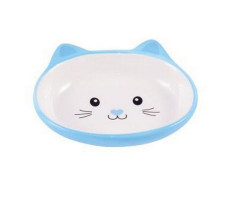 МР.КРАНЧ МИСКА КЕРАМИЧ. Д/КОШЕК МОРДОЧКА КОШКИ 160МЛ. ГОЛ. (ВЕТ.) [MR.KRANCH]