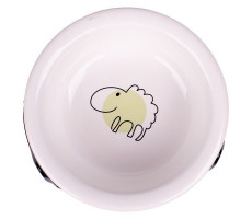 МР.КРАНЧ МИСКА НА ПОДСТАВКЕ ОВЕЧКА 370МЛ. БЕЛ. (ВЕТ.) [MR.KRANCH]