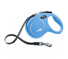 ФЛЕКСИ РУЛЕТКА НЬЮ КЛАССИК ДО 25КГ. 5М. Р.M РЕМЕНЬ СИН. (ВЕТ.) [FLEXI]