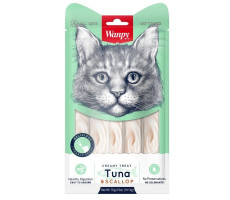 ВЕНПИ КЭТ ЛАКОМСТВО Д/КОШЕК НЕЖНОЕ ПЮРЕ ТУНЕЦ+ГРЕБЕШОК 70Г. (ВЕТ.) [WANPY CAT]