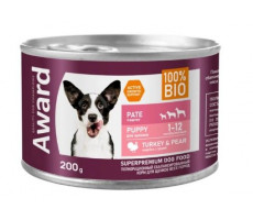 АВАРД ВЛАЖН.КОРМ Д/ЩЕНКОВ ПАШТЕТ ИНДЕЙКА+ГРУША 200Г. (ВЕТ.) [AWARD]