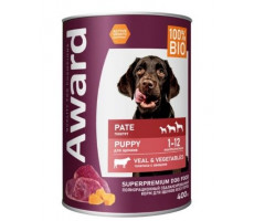 АВАРД ВЛАЖН.КОРМ Д/ЩЕНКОВ ПАШТЕТ ТЕЛЯТИНА+ОВОЩИ 400Г. (ВЕТ.) [AWARD]
