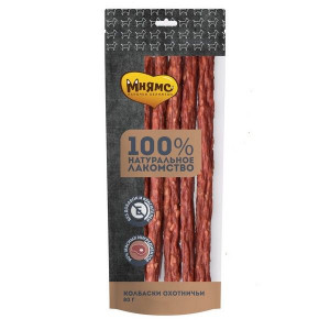 МНЯМС ЛАКОМСТВО Д/СОБАК КОЛБАСКИ ОХОТНИЧЬИ 80Г. (ВЕТ.) МНЯМС ЛАКОМСТВО Д/СОБАК КОЛБАСКИ ОХОТНИЧЬИ 80Г. (ВЕТ.)