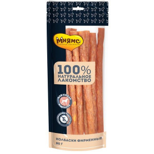 МНЯМС ЛАКОМСТВО Д/СОБАК КОЛБАСКИ ФИРМЕННЫЕ 80Г. (ВЕТ.) МНЯМС ЛАКОМСТВО Д/СОБАК КОЛБАСКИ ФИРМЕННЫЕ 80Г. (ВЕТ.)