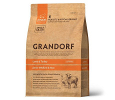 ГРАНДОРФ DOG LAMB&TURKEY JUNIOR КОРМ Д/ЮНИОРОВ ЯГНЕНОК+ИНДЕЙКА 10КГ. (ВЕТ.) [GRANDORF]