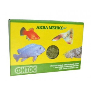 АКВА-МЕНЮ КОРМ Д/РЫБОК ФИТОС 11Г. ХЛОПЬЯ ПАК. (ВЕТ.)